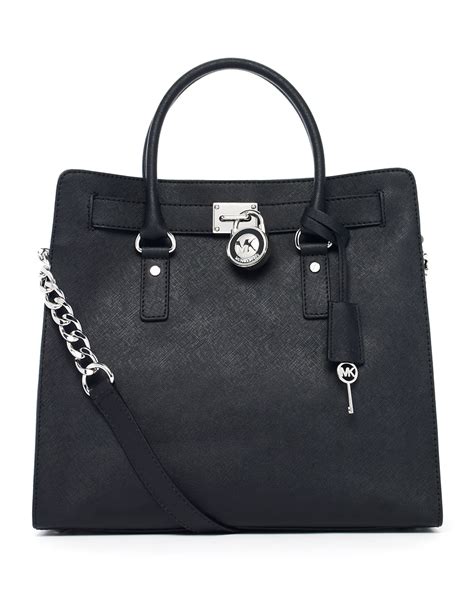 black hamilton large tote bag michael kors|Michael Kors nouveau Hamilton large.